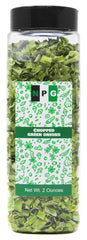 NPG Freeze Dried Green Onions 2oz bottle front for quick flavor boost in any dish.