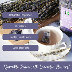 NPG lavender potpourri sachets release subtle scent when warmed or brushed.
