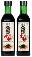 NPG Premium light soy sauce bottle pour for dipping noodles and dumplings.