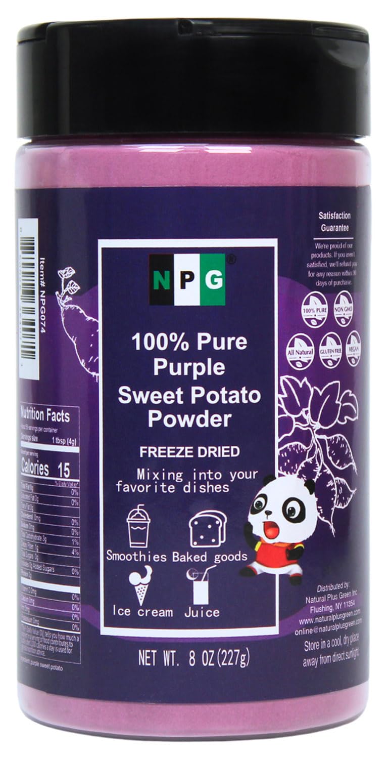 NPG Purple Sweet Potato Powder bottle ready for everyday color in baking.