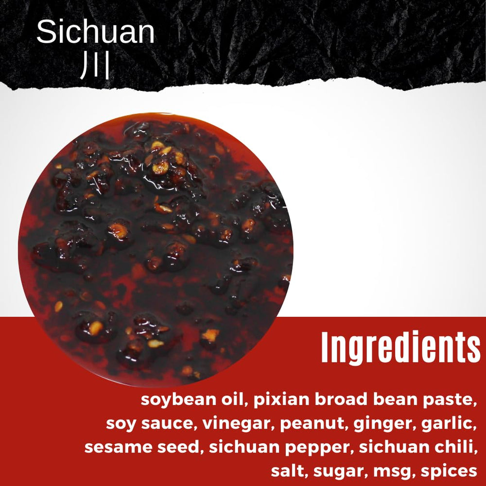NPG Sichuan Chili Crisp Oil topping noodles to add crunch and heat