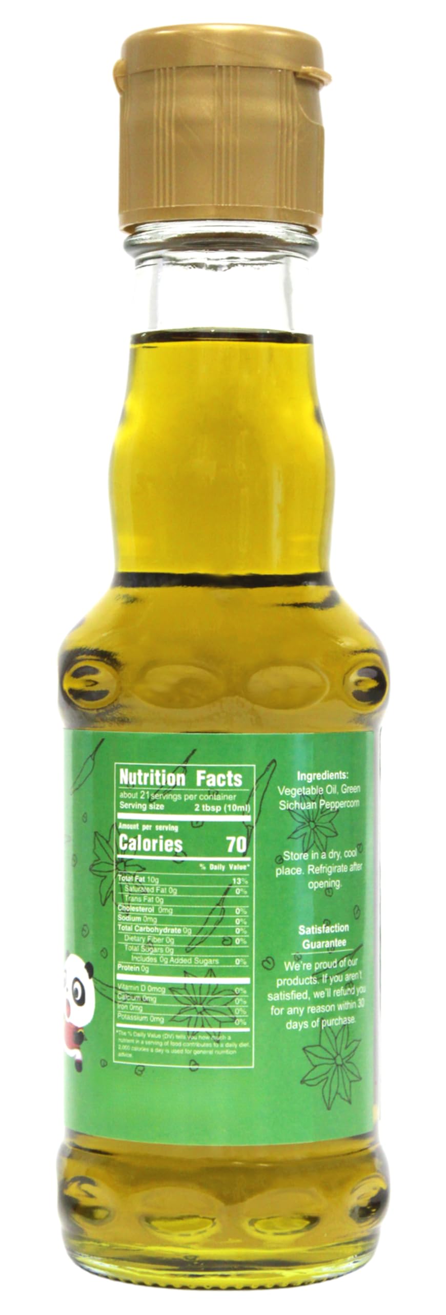 Close-up of NPG Sichuan peppercorn oil showing bold aroma for vibrant dishes.