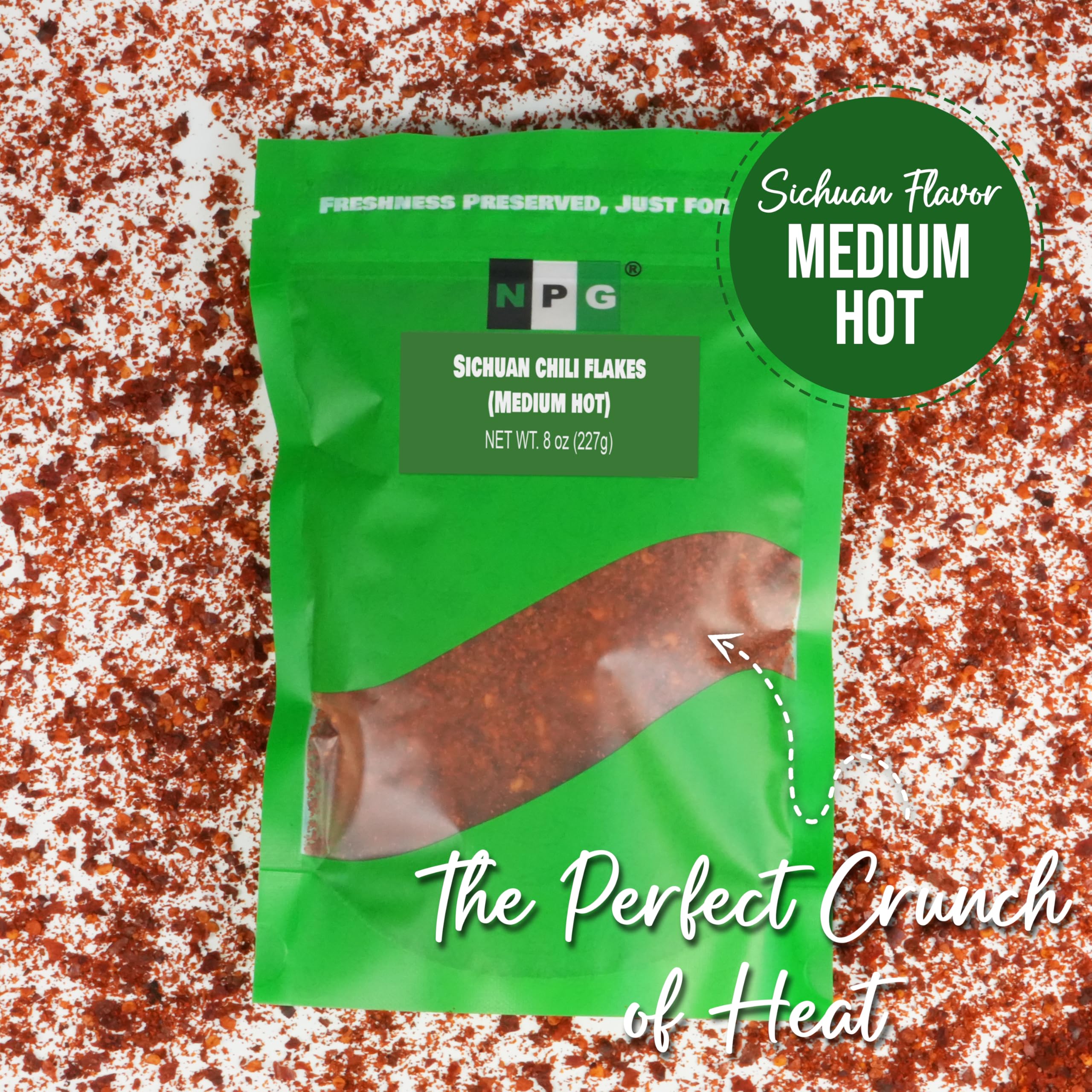 NPG versatile spice for stir-fries, pizzas, salads, and tacos with balanced heat.