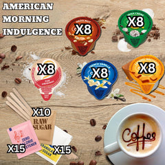 NSPARK American Morning Indulgence flavors lineup highlighting French Vanilla and more.
