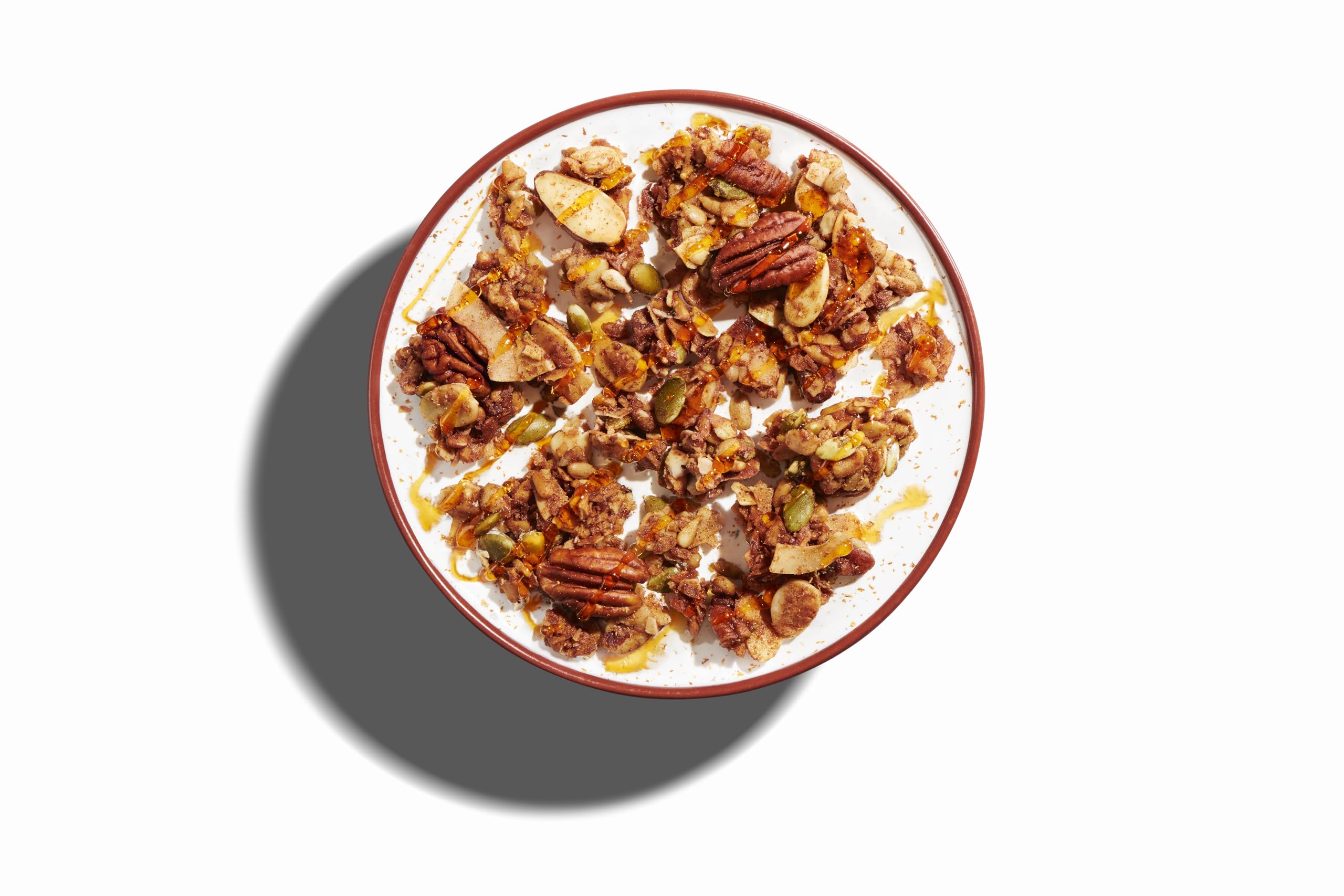 NuTrail pecans and almonds with cinnamon for a warm morning crunch