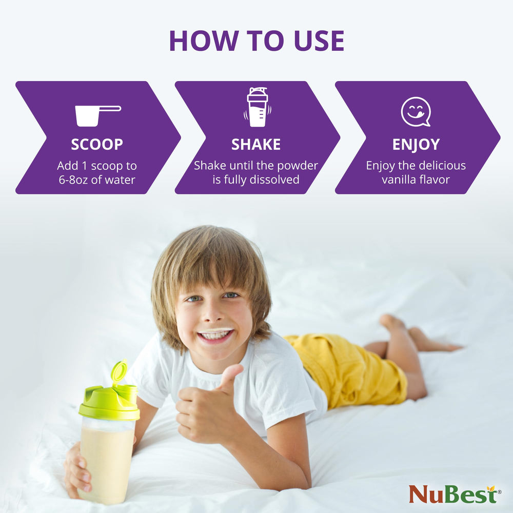 NuBest Tall Vanilla D3+K2 and calcium from marine algae.