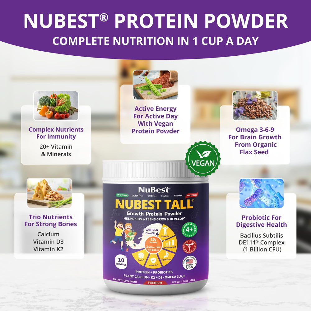 NuBest Tall Vanilla scoop included for easy serving.