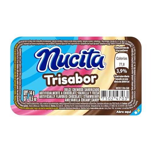 NUCITA Trisabor creamy texture with three flavors in one bite.