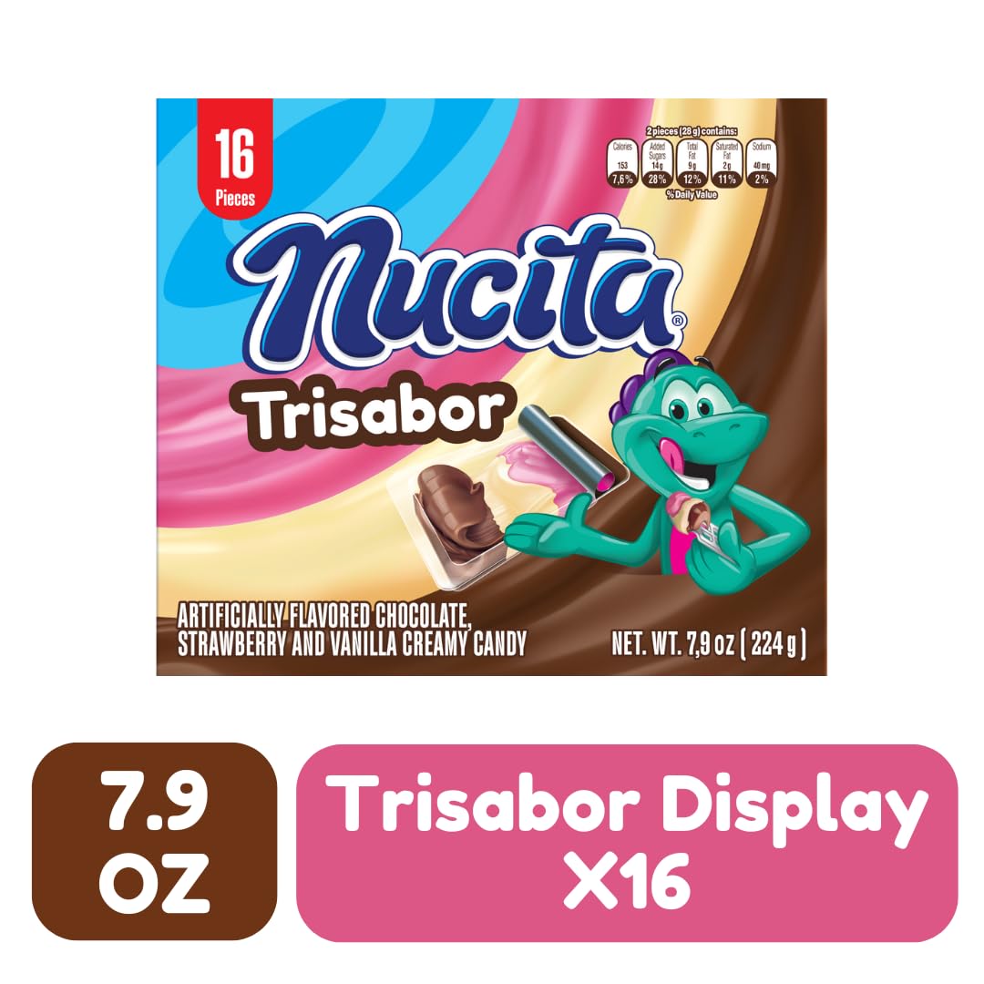NUCITA Trisabor on-the-go snack with a built-in spoon.