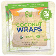 NUCO DUO coconut wrap for sandwiches, low-carb and gluten-free option.