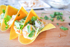 NUCO turmeric coconut wrap in tacos, low-carb alternative for dinner.