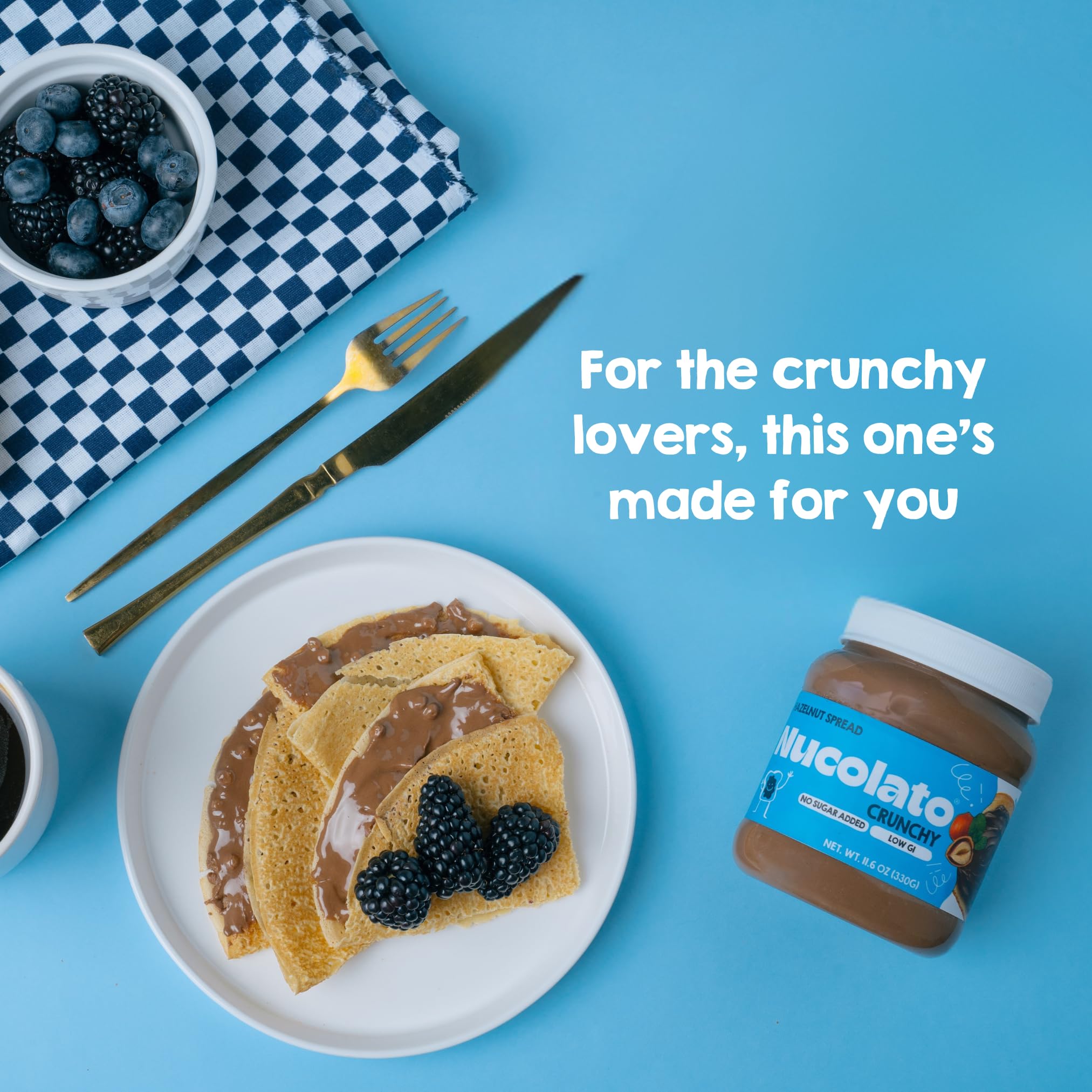 Nucolato keto-friendly, palm-oil-free hazelnut spread