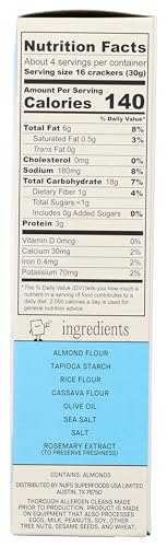 Nufs Crackers Crispy Sea Salt packaging highlighting premium ingredients