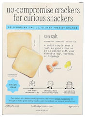 Nufs Crackers Crispy Sea Salt texture close-up with salt crystals