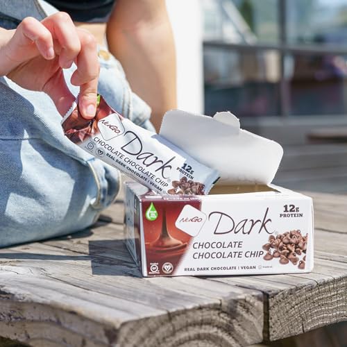 NuGo Dark image showing vegan ingredients for plant-based snacking.