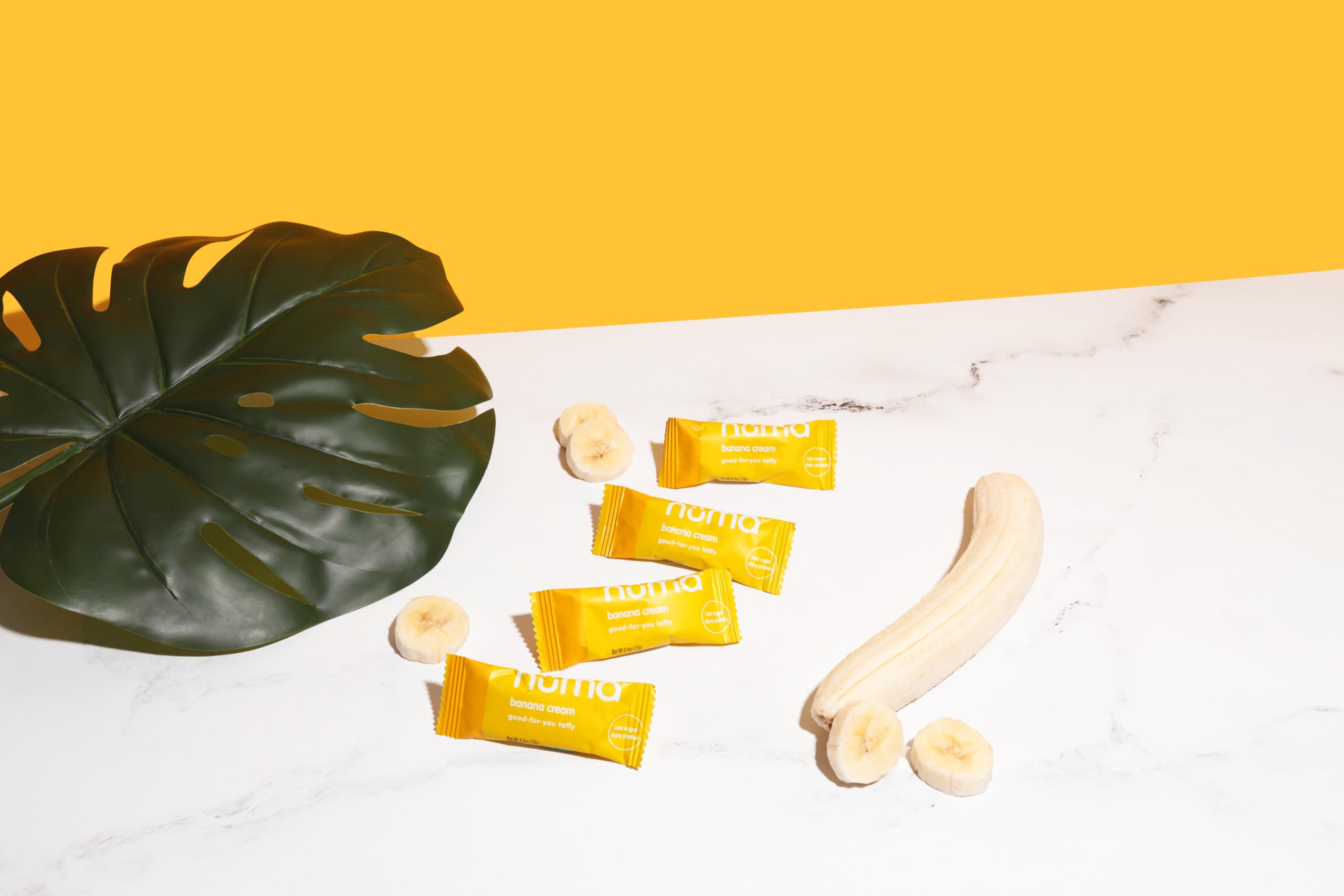 Numa Banana Taffy nutrition facts highlight protein.
