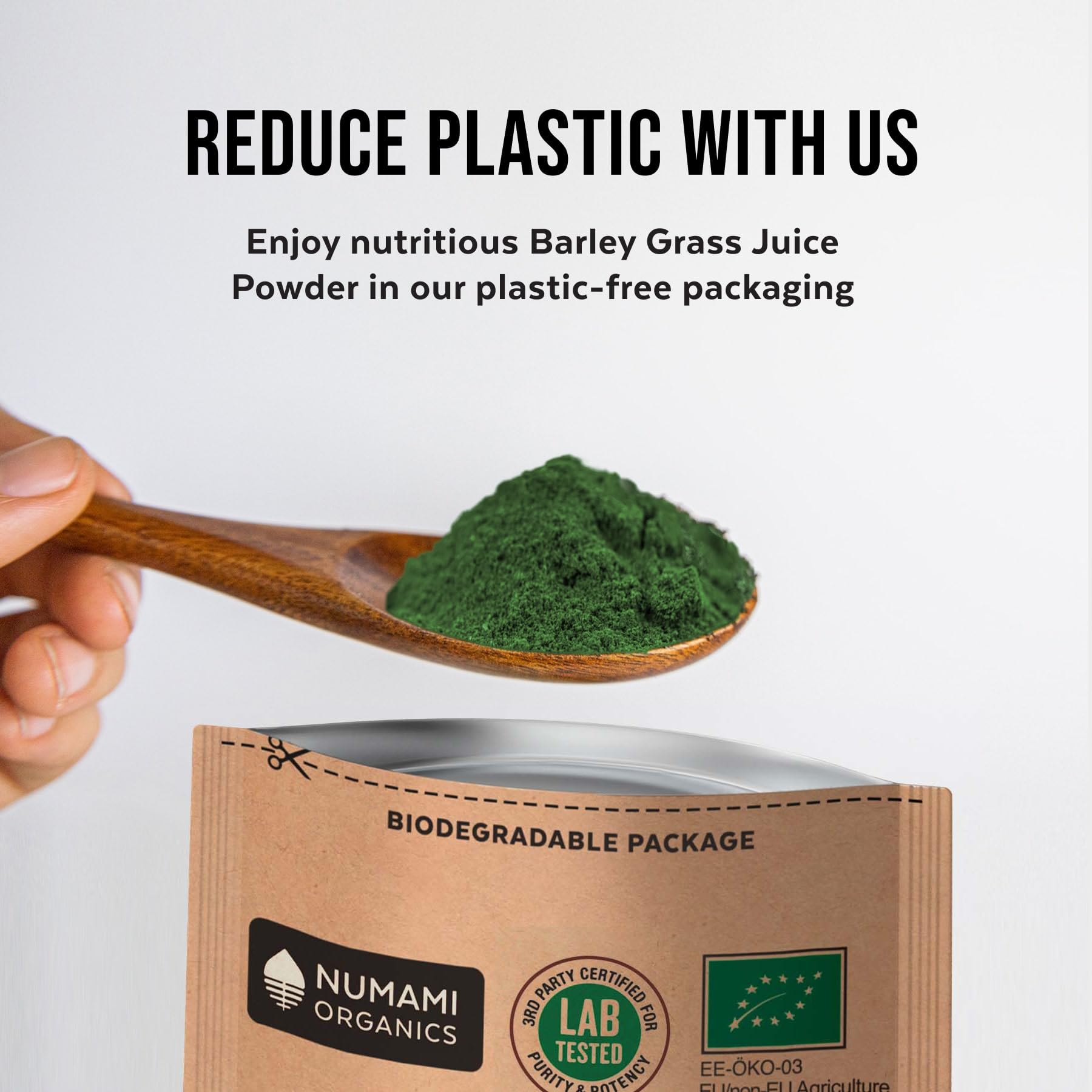Daily use with Numami powder supports convenient greens.
