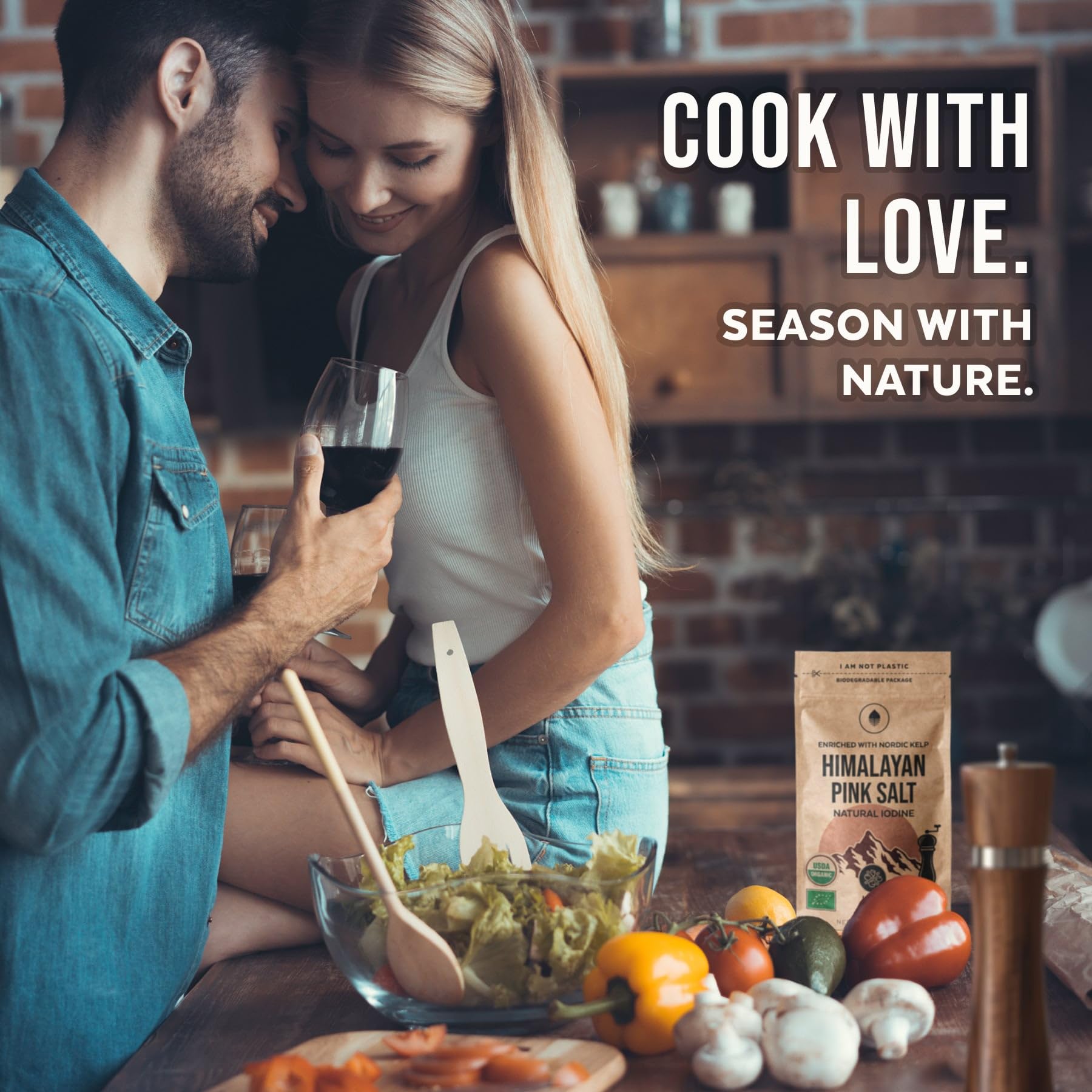 Numami salt sprinkled on vegetables delivers subtle umami with oceanic kelp notes.