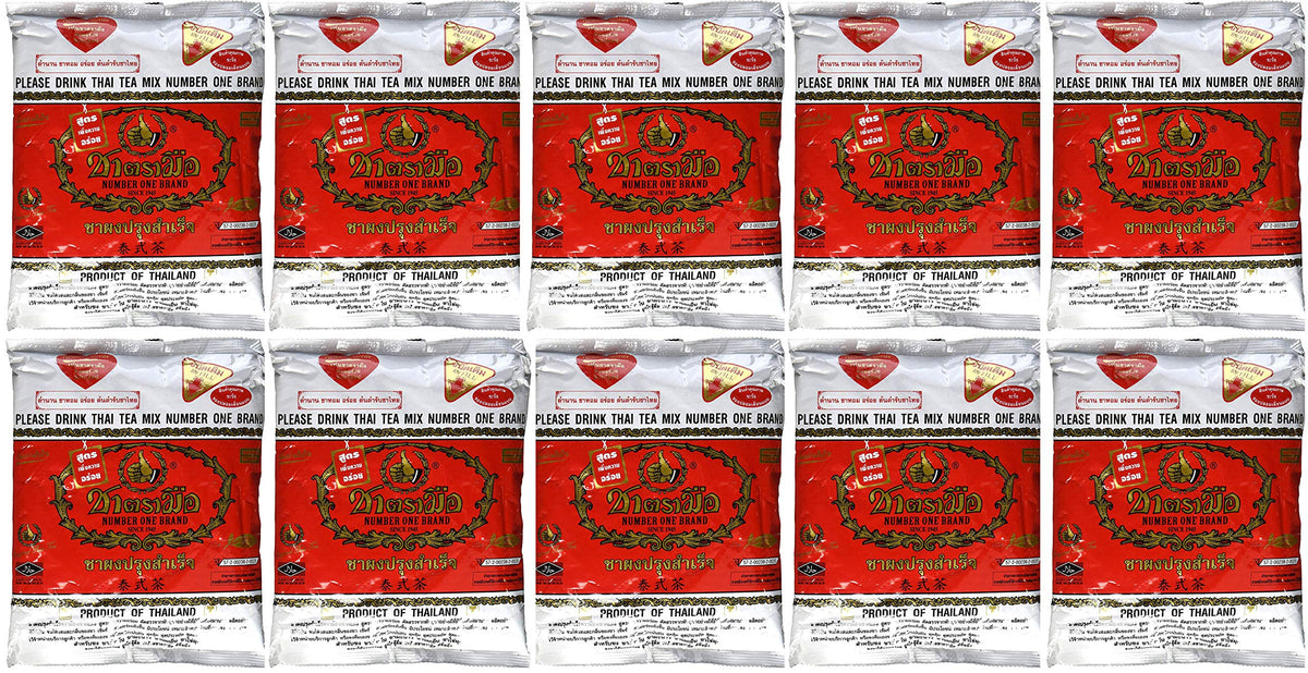 Number-One Thai Tea Mix 400g bag for authentic Cha Yen and bubble tea