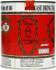 Brewed cup of Number One Thai Tea Mix showing rich amber color and aroma.
