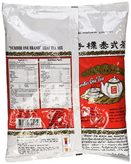 Brewing Number-one Thai Tea Original Red 400g yields rich tea for iced beverages.