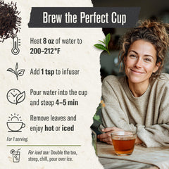 Numi plant-based tea bags packaging, emphasizing sustainable, responsible tea sourcing.