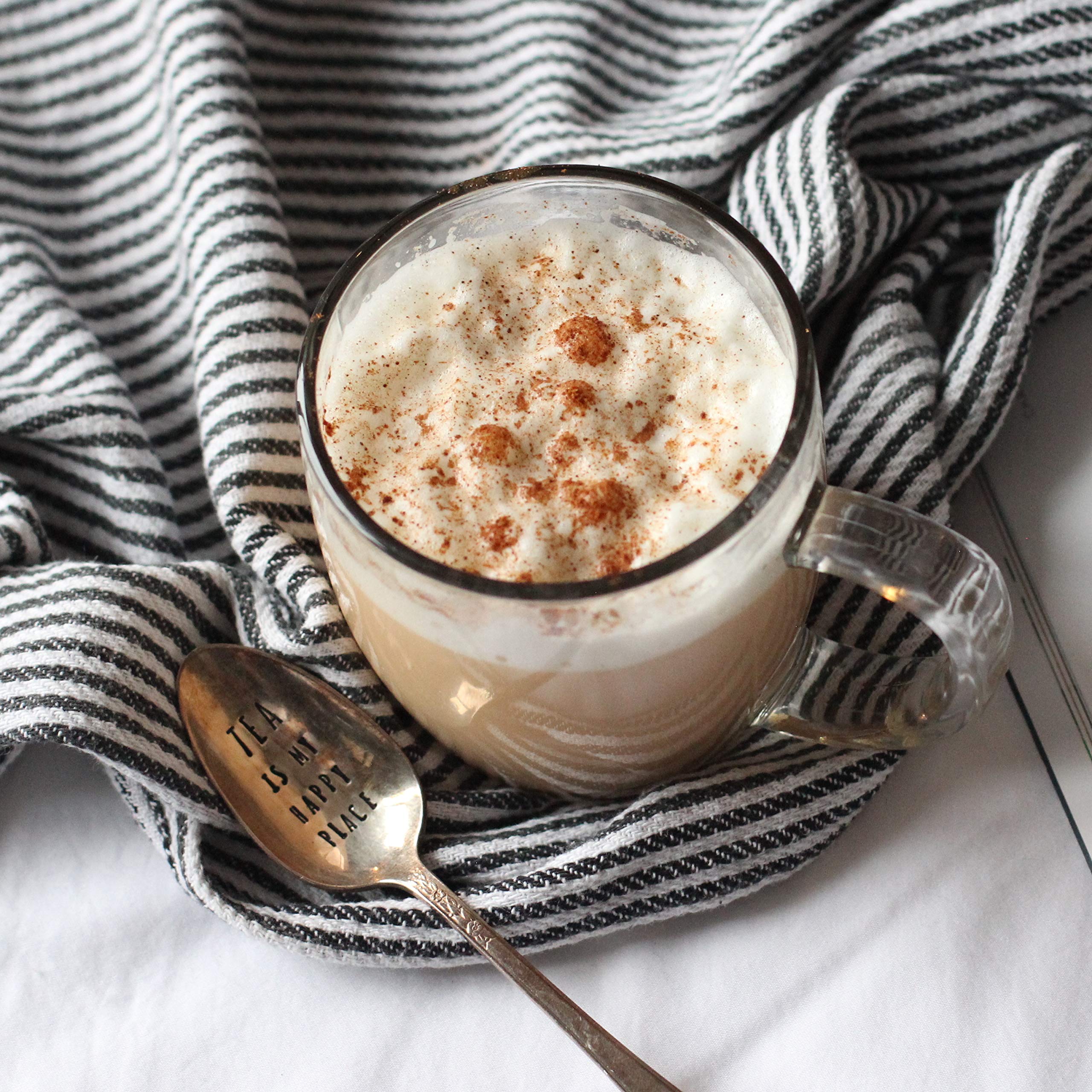 Numi Rooibos tea latte idea with milk for a cozy treat