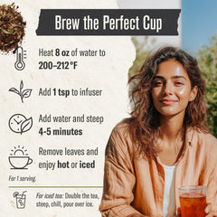 Numi Rooibos Chai spice-blend focus, rich flavor without bitterness