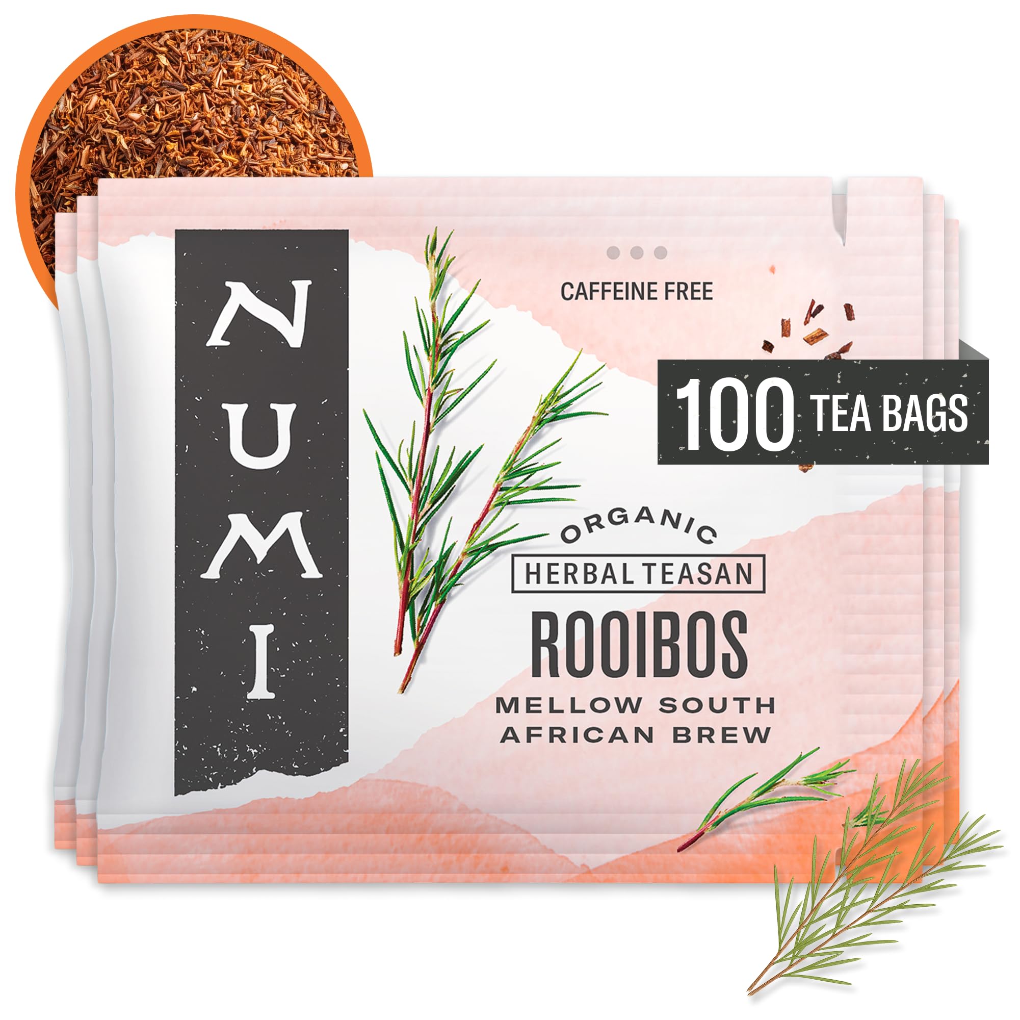Numi Rooibos organic tea vanilla-steep delivers smooth, naturally sweet flavor.