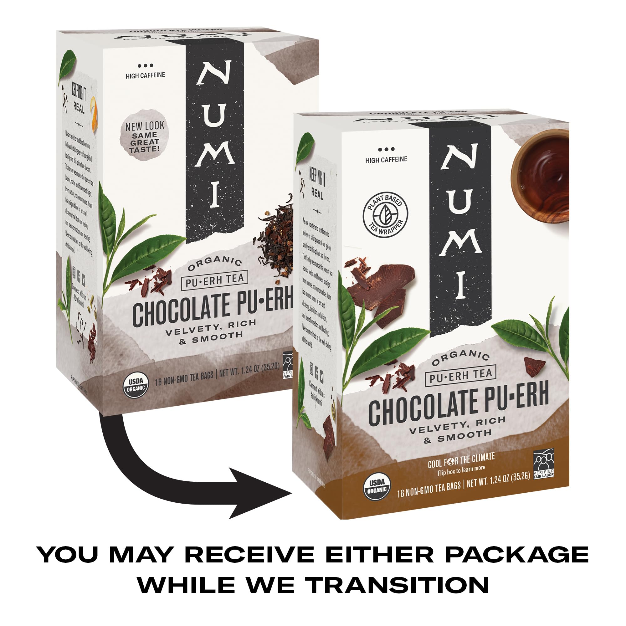Numi spiced blend with nutmeg and cinnamon for warm notes
