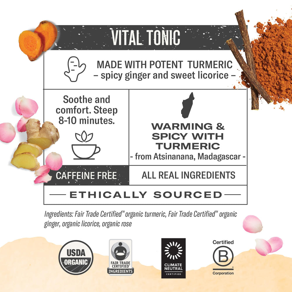 Numi Three Roots Tea steaming cup ready for warm, caffeine-free comfort.