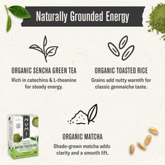 Numi Vibrant green tea leaves showcase bold color and antioxidant notes