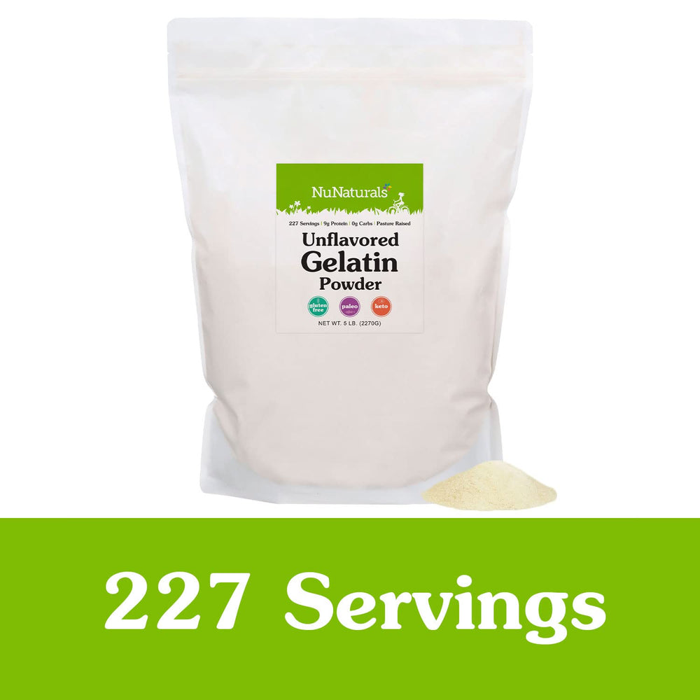 NuNaturals gelatin powder enhances pudding and cheesecake textures without sweetness