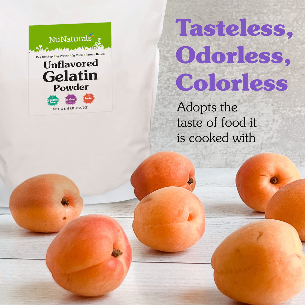 Silky sauce thickening shown in a plated dish using NuNaturals gelatin