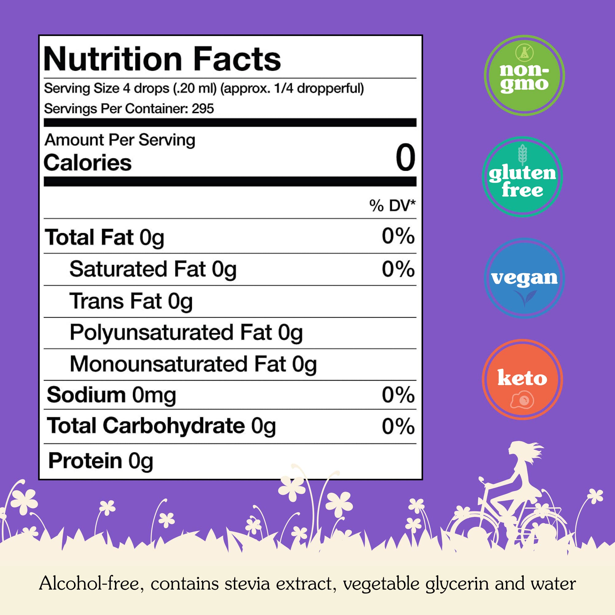 NuNaturals liquid stevia drops closeup for precise flavor control in drinks