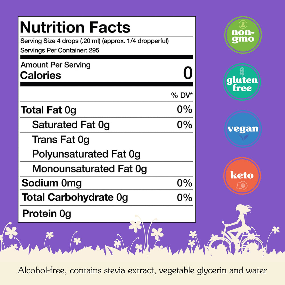 NuNaturals liquid stevia drops closeup for precise flavor control in drinks