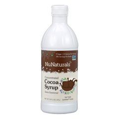 NuNaturals Stevia Syrup chocolate bottle offers zero calorie sweetness