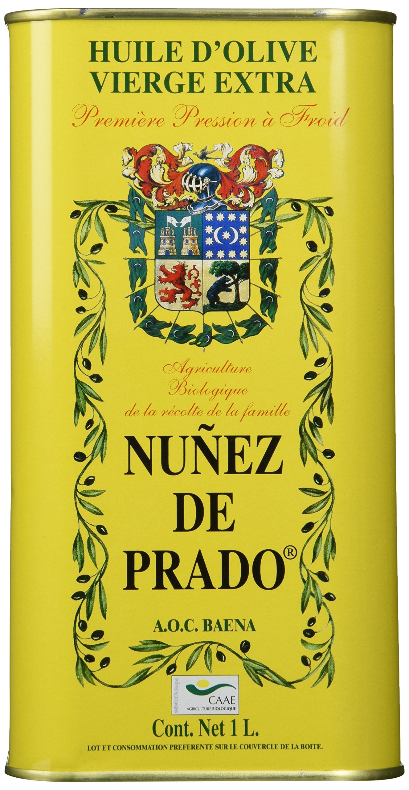 Nunez De Prado olive oil bottle — premium EVOO for cooking and finishing