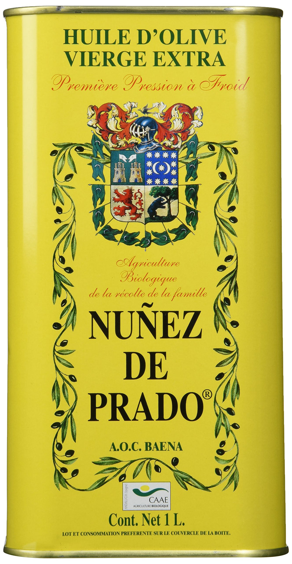 Nunez De Prado olive oil bottle — premium EVOO for cooking and finishing