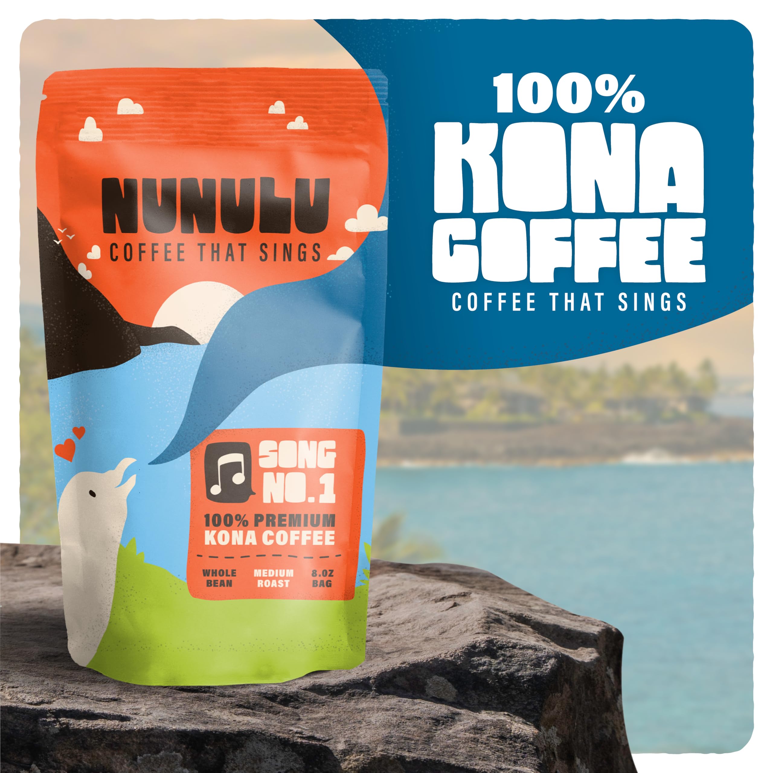 Aroma of Nunulu Kona coffee brewing, inviting and fragrant.