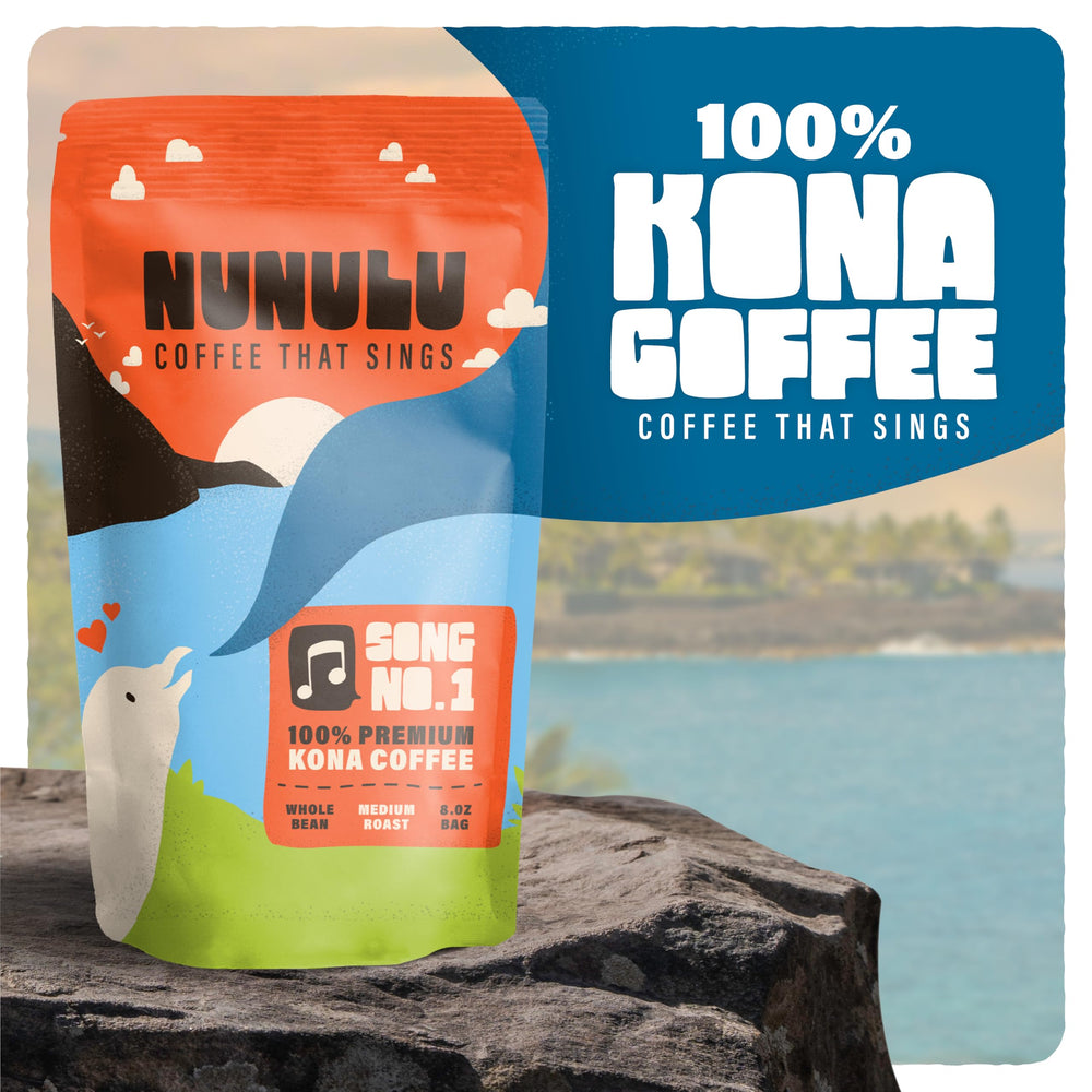 Aroma of Nunulu Kona coffee brewing, inviting and fragrant.
