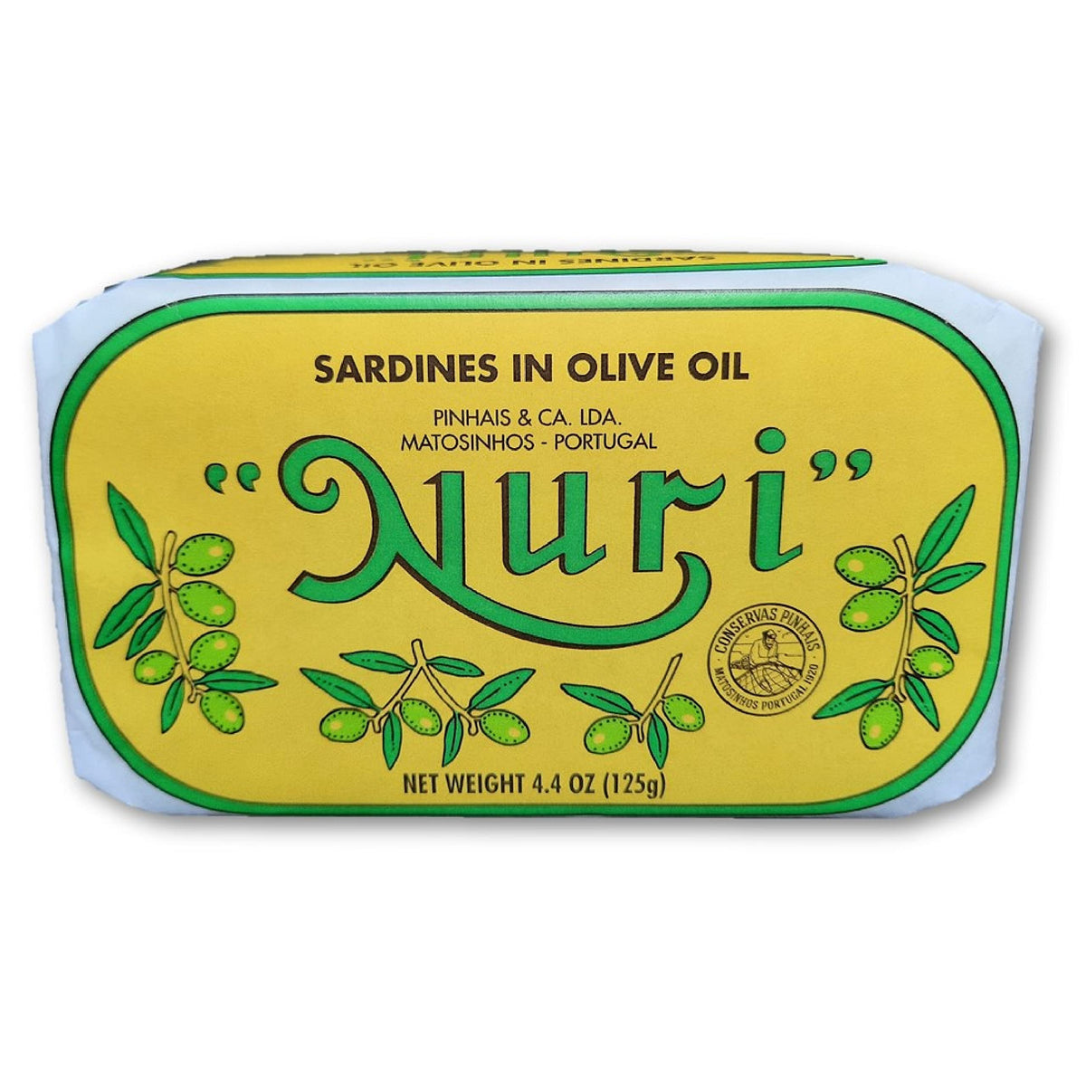 Nuri Portuguese sardines in olive oil two-pack on shelf highlighting premium quality