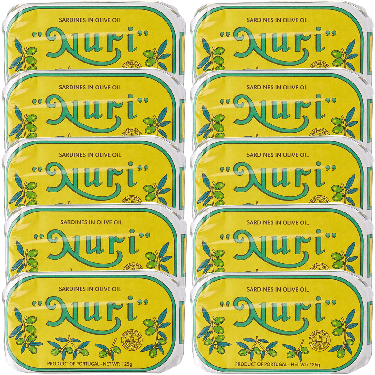 Nuri sardines in olive oil can for quick protein-packed meals.