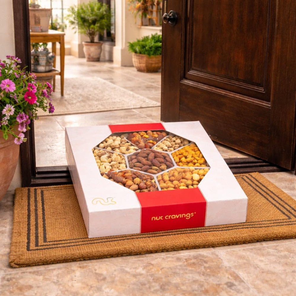 Nut Cravings bar pretzel mix, savory crunch and flavor variety.
