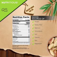 Nut Cravings resealable bag keeps Brazil nuts fresh between servings