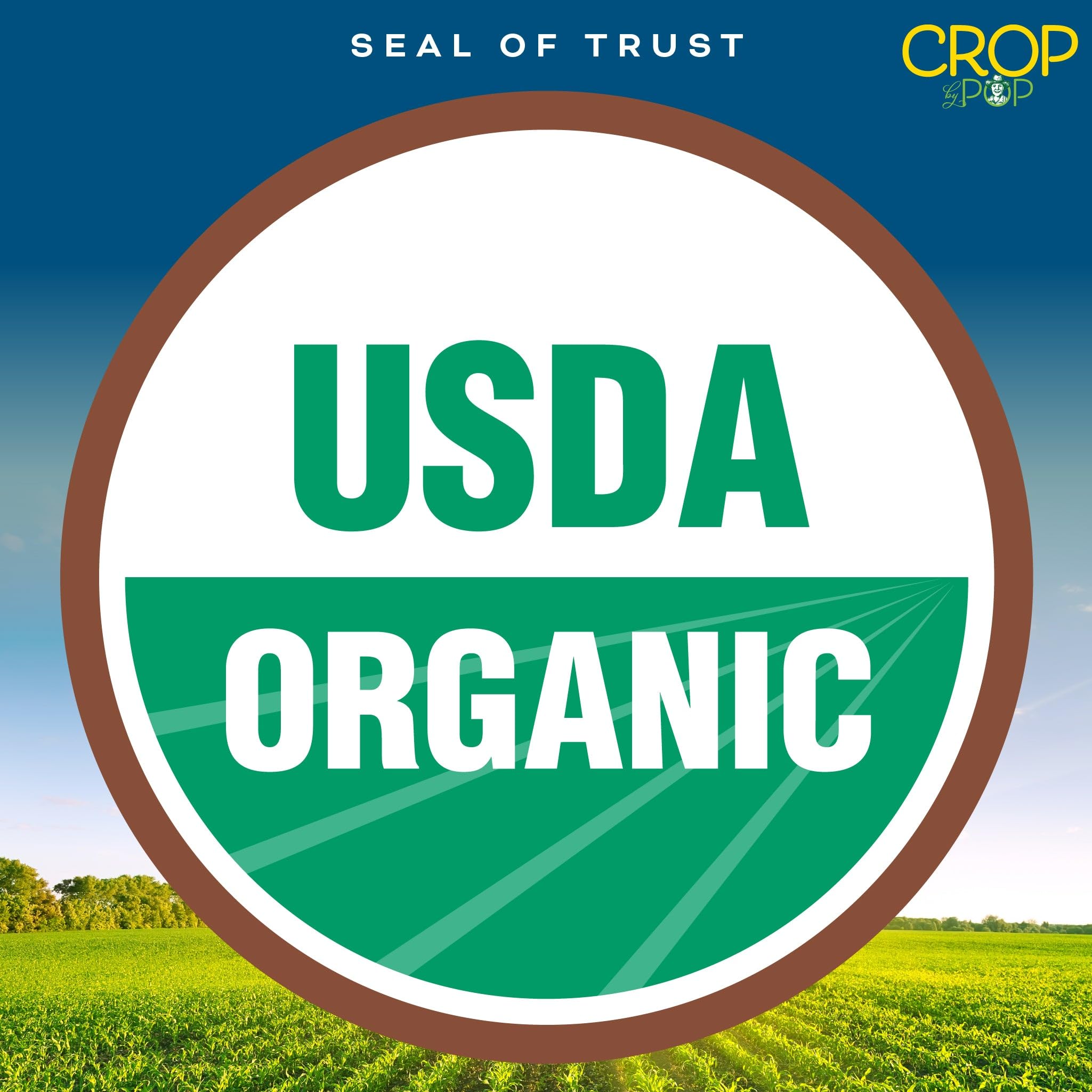 Nut Cravings Crop by Pop Brazil nuts USDA Organic label signals quality