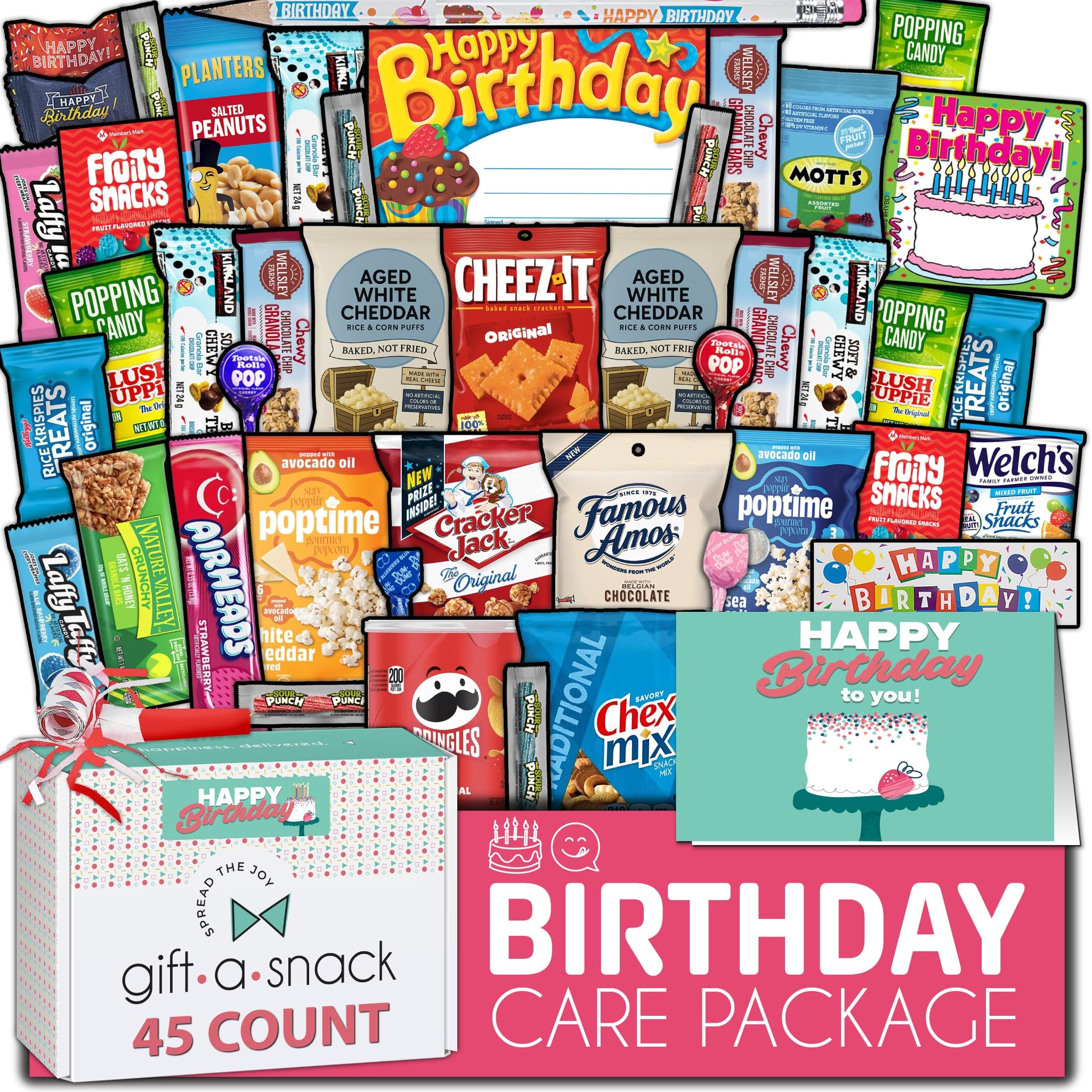 Nut Cravings Gift A Snack outer mailer packaging presents premium birthday gift presentation.