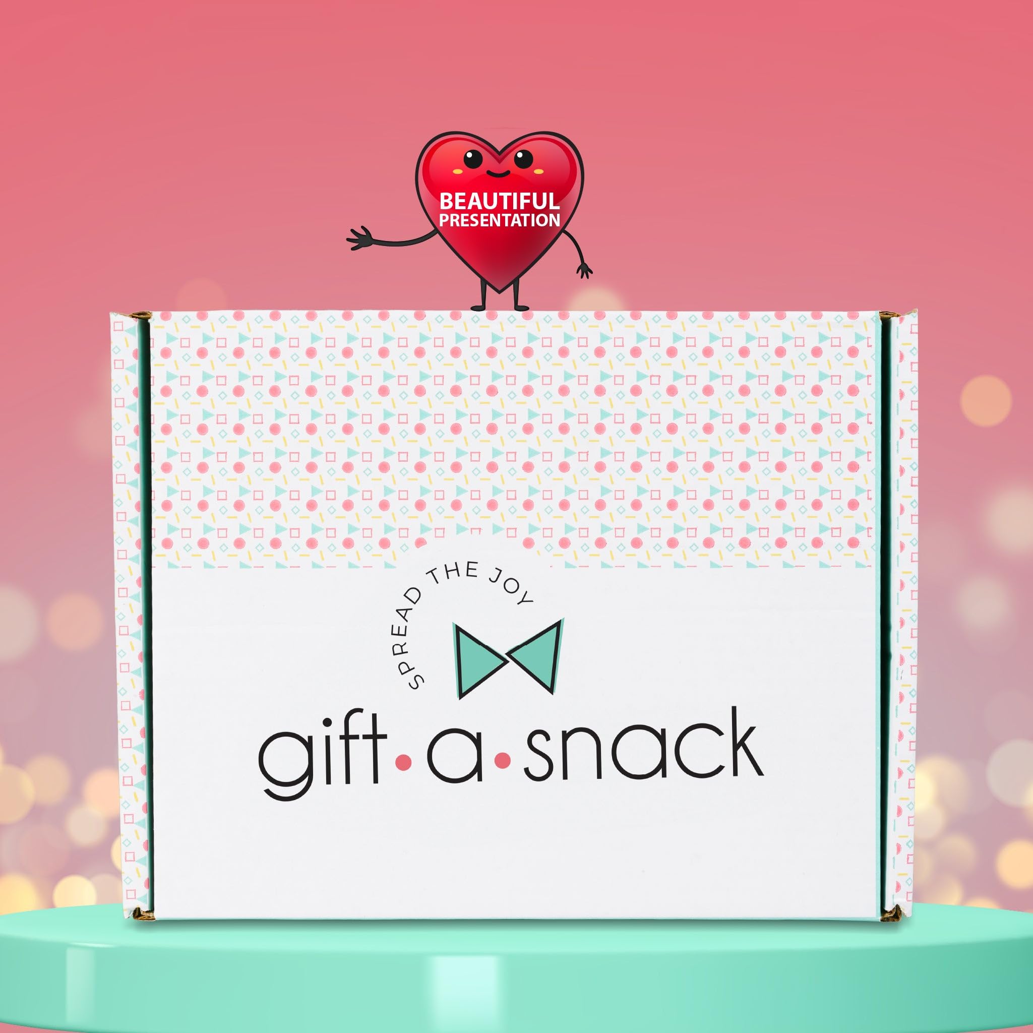 Elegant branded Gift A Snack packaging displayed for gifting