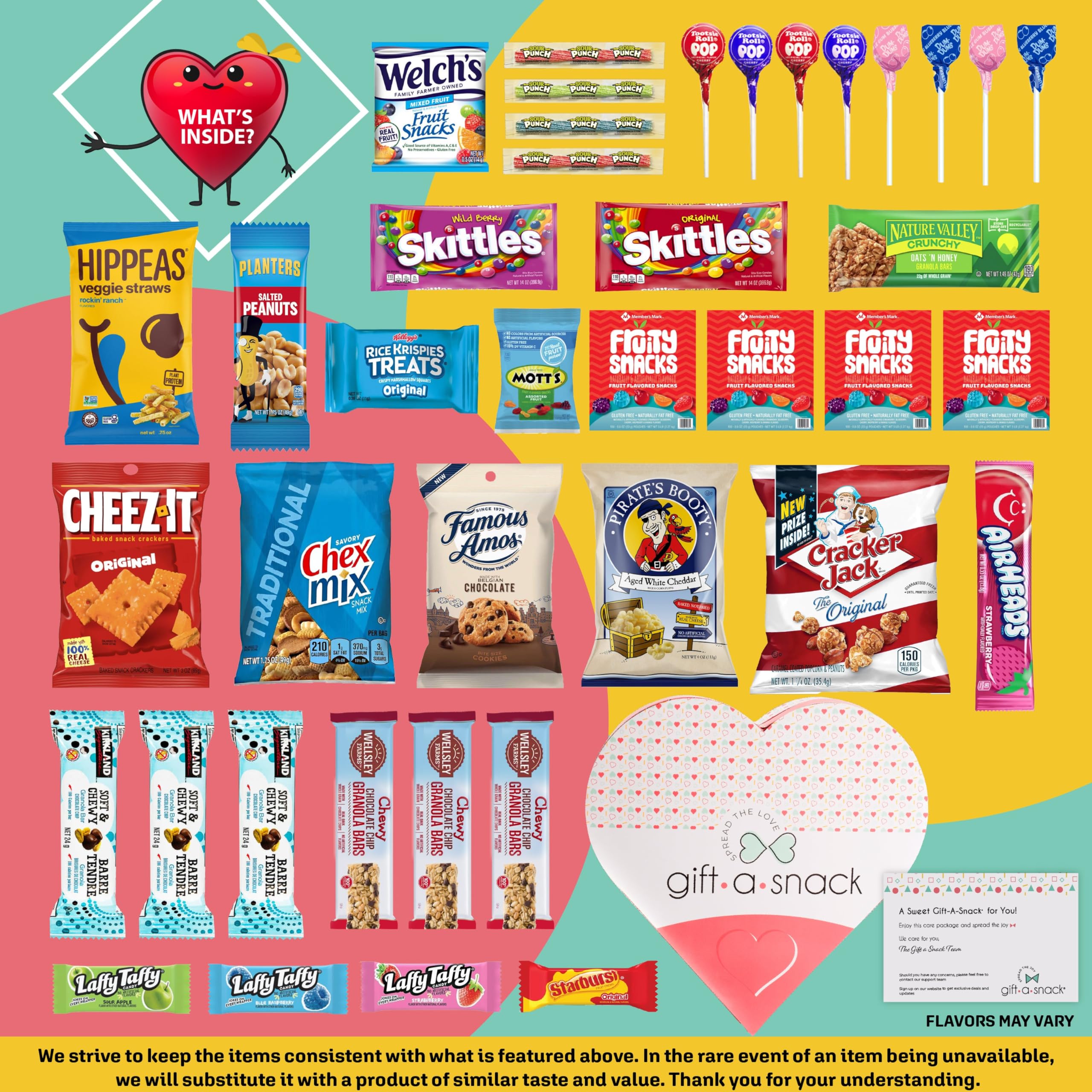Greeting card inside Nut Cravings Gift A Snack adds personal touch