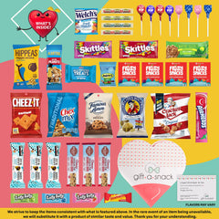 Greeting card inside Nut Cravings Gift A Snack adds personal touch